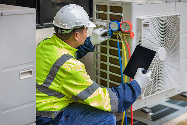 Professional Ductwork Repair technician working in West Falmouth, MA